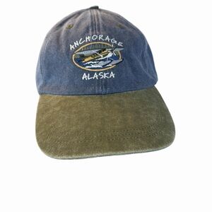 NWT Ouray Sportswear Anchorage Alaska Embroidered Blue and Green Cap